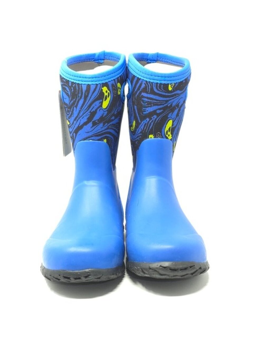 Bogs York Spooky Print Blue Waterproof Rain Boots Kids Little Kid - Picture 5 of 13